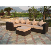 Mobiliário de jardim mais recente Design do sofá do Rattan moderno